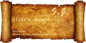 Illés Jozefa névjegykártya