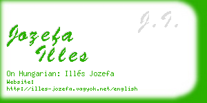 jozefa illes business card