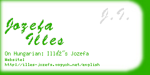 jozefa illes business card
